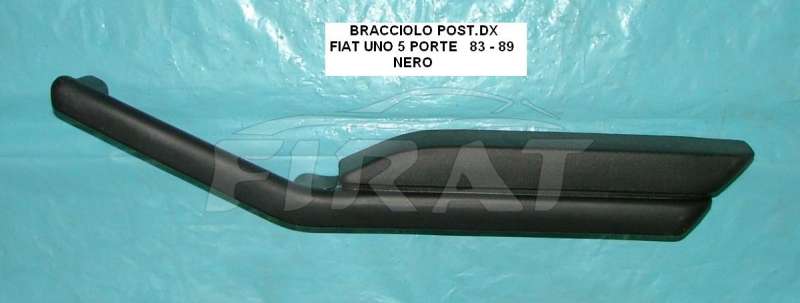 BRACCIOLO PORTA POST.DX FIAT UNO 5P 83-89 NERO